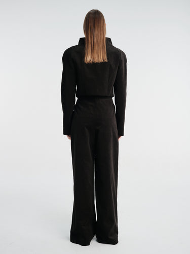 Fidan Novruzova - Shea Trousers in Black Corduroy