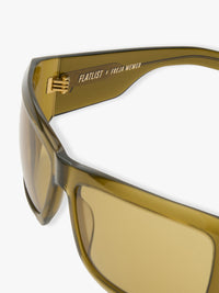 Flatlist - Fargo Sunglasses in Enigma and Solid Teal Lens