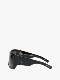 Flatlist - Fargo Sunglasses in Solid Black and Solid Black Lens