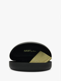 Flatlist - Fargo Sunglasses in Solid Black and Solid Black Lens