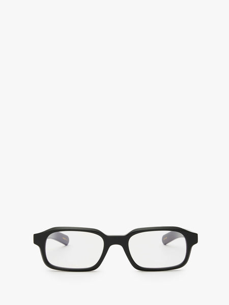 Flatlist - Hanky Glasses in Solid Black and Clear Lens with Blue