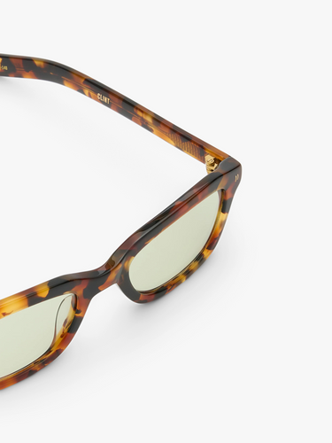 Flatlist - Clint Sunglasses in Classic Havana and Chill Out Green Lens