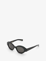 Flatlist - Marge Sunglasses in Solid Black and Solid Black Lens
