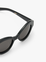 Flatlist - Marge Sunglasses in Solid Black and Solid Black Lens