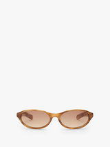 Flatlist - Olympia Sunglasses in Donegal Horn and Light Brown Gradient Lens
