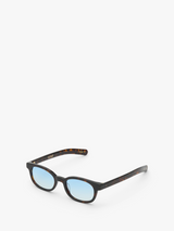 Flatlist - Le Bucheron Sunglasses in Dark Tortoise and Blue Gradient Lens