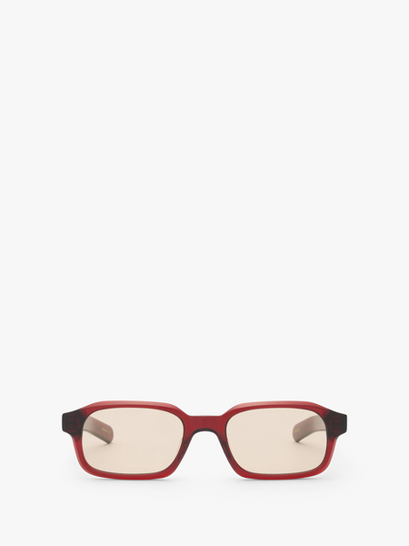 Flatlist - Hanky Sunglasses in Crystal Burgundy and Peach Lens – Stoy