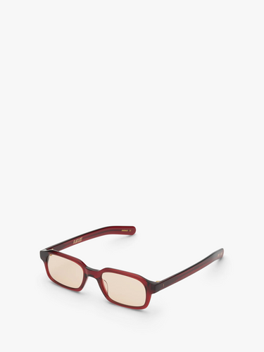 Flatlist - Hanky Sunglasses in Crystal Burgundy and Peach Lens