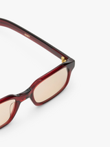 Flatlist - Hanky Sunglasses in Crystal Burgundy and Peach Lens