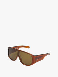 Flatlist - John Jovino Crystal Brown / Solid Brown Lens in Crystal Brown / Solid Brown Lens