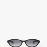 Flatlist - Olympia Sunglasses in Solid Black and Solid Black Lens