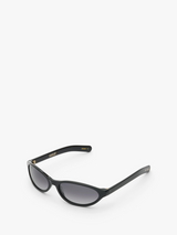 Flatlist - Olympia Sunglasses in Solid Black and Solid Black Lens
