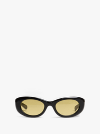 Flatlist - Ramona Sunglasses in Solid Black and Smoked Olive Lens