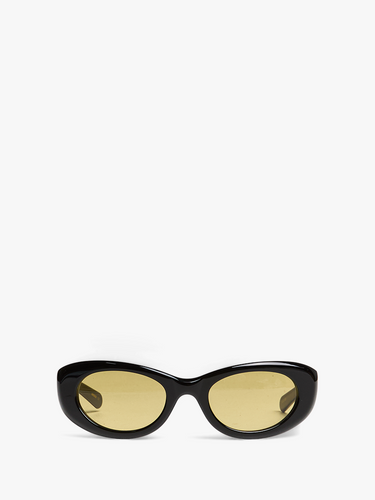Flatlist - Ramona Sunglasses in Solid Black and Smoked Olive Lens