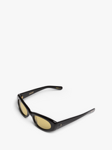 Flatlist - Ramona Sunglasses in Solid Black and Smoked Olive Lens