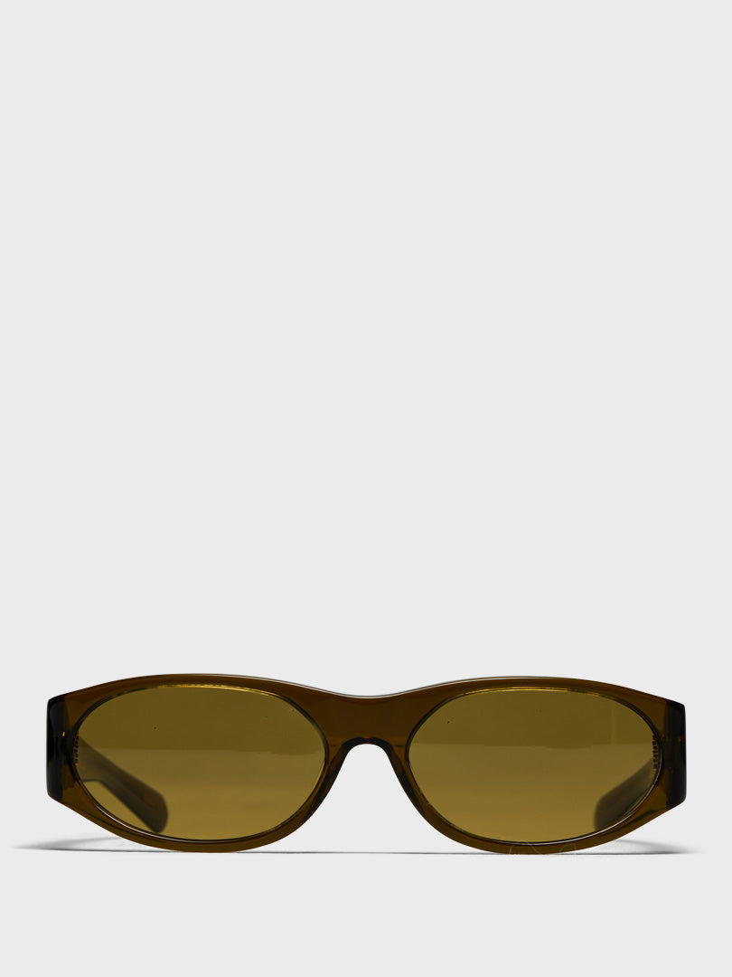 Flatlist - Eddie Kyu Sunglasses in Crystal Olive