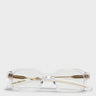 Flatlist - Hanky Sunglasses in Clear Crystal and Clear Lens