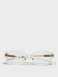 Flatlist - Hanky Sunglasses in Clear Crystal and Clear Lens
