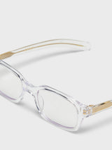 Flatlist - Hanky Sunglasses in Clear Crystal and Clear Lens