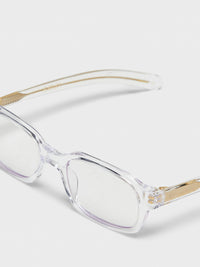 Flatlist - Hanky Sunglasses in Clear Crystal and Clear Lens