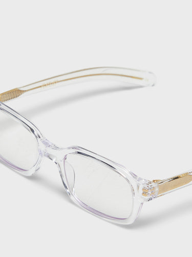 Flatlist - Hanky Sunglasses in Clear Crystal and Clear Lens
