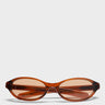 Flatlist - Olympia Sunglasses in Crystal Brown and Brown Lens