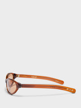 Flatlist - Olympia Sunglasses in Crystal Brown and Brown Lens