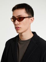 Flatlist - Olympia Sunglasses in Crystal Brown and Brown Lens