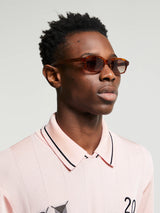 Flatlist - Hanky Sunglasses in Shimmery Horn and Brown Gradient Lens