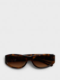 Flatlist - Eddie KYU Sunglasses in Dark Tortoise and Brown Gradient Lens