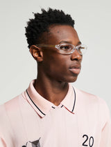 Flatlist - Olympia Sunglasses in Clear Crystal and Clear Lens