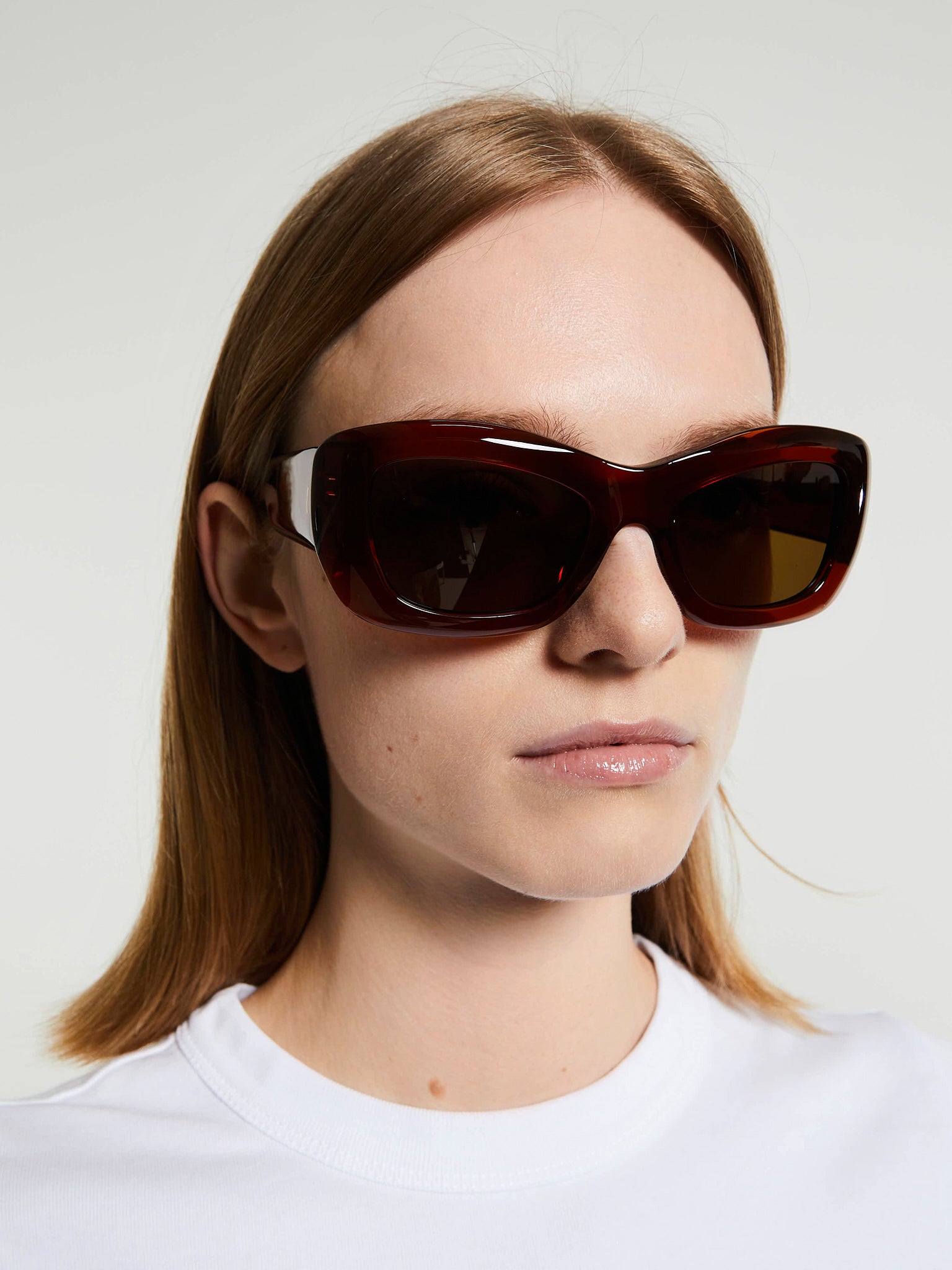 Flatlist - Inez Sunglasses in Crystal Brown and Brown Lens