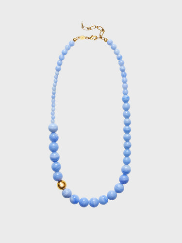 Anni Lu - Float Necklace in Blue Lace Agate