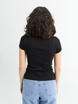 FLORE FLORE - Jill Baby Tee in Black