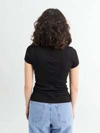 FLORE FLORE - Jill Baby Tee in Black