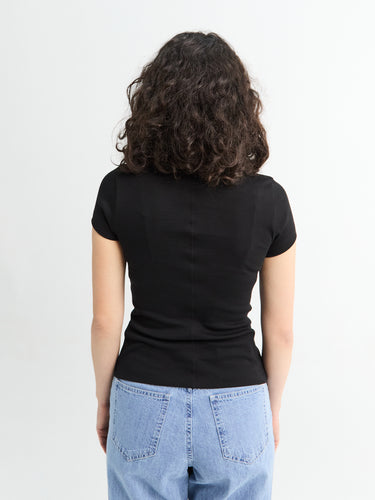 FLORE FLORE - Jill Baby Tee in Black