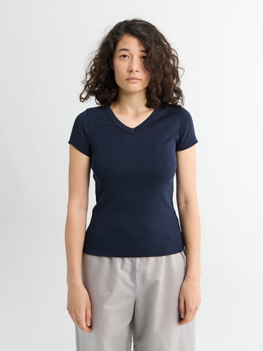 FLORE FLORE - Jill Baby Tee in Navy