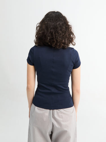 FLORE FLORE - Jill Baby Tee in Navy