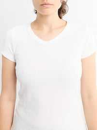 FLORE FLORE - Jill Baby Tee in White
