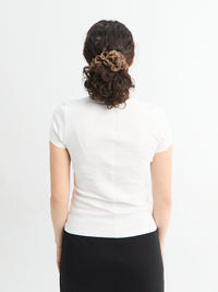 FLORE FLORE - Jill Baby Tee in White