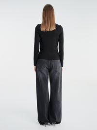 FLORE FLORE - Jill Longsleeve in Black