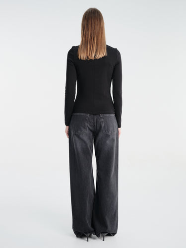 FLORE FLORE - Jill Longsleeve in Black