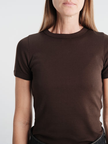 FLORE FLORE - Car Tee in Dark Brown