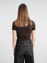 FLORE FLORE - Car Tee in Dark Brown