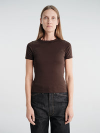 FLORE FLORE - Car Tee in Dark Brown