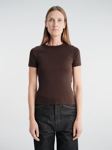 FLORE FLORE - Car Tee in Dark Brown