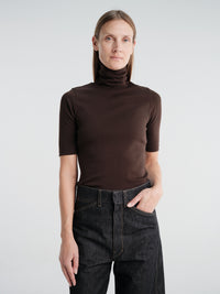 FLORE FLORE - Dinah Tee in Dark Brown