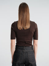 FLORE FLORE - Dinah Tee in Dark Brown