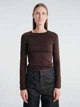 FLORE FLORE - Max Tee in Dark Brown