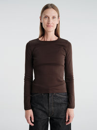 FLORE FLORE - Max Tee in Dark Brown